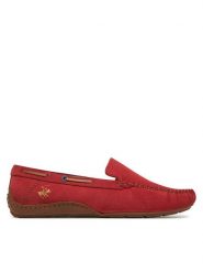 Beverly Hills Polo Club Mokasyny WB-VIESTE-07 Czerwony. Czerwone mokasyny Beverly Hills Polo Club, bez wzorów, ze skóry. Za 259.99 zł.