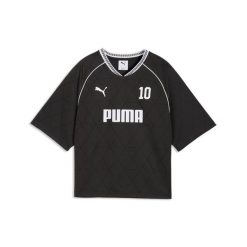 Damska luźna koszulka PUMA Sport PUMA. Czarne t-shirty sportowe Puma, bez wzorów, bez ramiączek, do biegania. Za 159.00 zł.