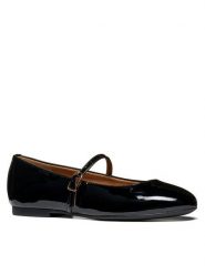 Geox Baleriny D New Palmaria D664JA 66 C9999 Czarny. Czarne baleriny Geox, bez wzorów, z lakierowanej skóry, bez obcasa, bez zapięcia. Za 449.99 zł.