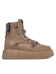 Inuikii Trzewiki Leather Matilda 1001.002.0042 Brązowy jasny. Brązowe botki Inuikii, bez wzorów, ze skóry, bez obcasa, na płaskiej podeszwie, bez zapięcia. Za 1,419.00 zł.