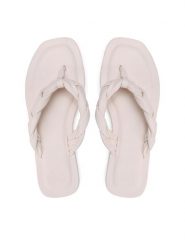 Jenny Fairy Japonki LS5699-05 Beżowy. Brązowe japonki Jenny Fairy, bez wzorów, ze skóry. Za 119.99 zł.