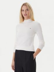 Tommy Hilfiger Sweter WW0WW47462 Écru Regular Fit. Swetry Tommy Hilfiger, xxl, bez wzorów, z bawełny, bez ramiączek. Za 349.99 zł.