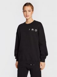 IRO Bluza Meyssa AR270 Czarny Regular Fit. Czarne bluzy Iro, s, bez wzorów, z bawełny, bez kaptura. Za 609.99 zł.