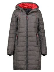 Geographical Norway Płaszcz pikowany "Aroma" w kolorze szarym rozmiar: S. Szare płaszcze Geographical Norway, s, bez wzorów, bez kaptura. Za 206.91 zł.