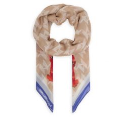 Chusta KARL LAGERFELD. Brązowe chusty KARL LAGERFELD, bez wzorów. Za 429.99 zł.