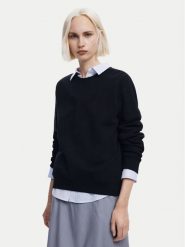 Desigual Bluza Strass 24WWSK08 Czarny Regular Fit. Czarne bluzy Desigual, l, bez wzorów, z bawełny, bez kaptura. Za 189.99 zł.