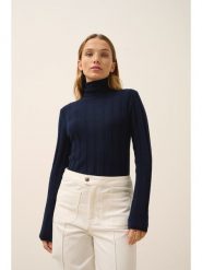 Just Cashmere Kaszmirowy golf "Serelith" w kolorze granatowym rozmiar: XL. Niebieskie swetry Just Cashmere, xl, bez wzorów, z kaszmiru, bez ramiączek. Za 371.52 zł.