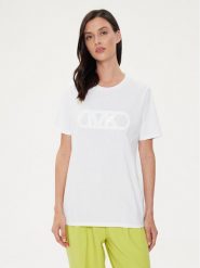 MICHAEL Michael Kors T-Shirt MS451EA97J Biały Regular Fit. Białe t-shirty MICHAEL Michael Kors, m, bez wzorów, z bawełny, bez kołnierzyka, bez ramiączek. Za 229.99 zł.