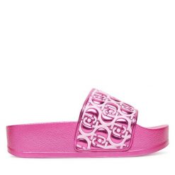 Klapki Liu Jo. Czerwone klapki Liu Jo, bez wzorów, bez obcasa, bez zapięcia. Za 169.99 zł.