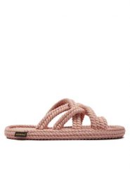 Bohonomad Klapki Rome ROM.0060.WSL Różowy. Czerwone klapki Bohonomad, bez wzorów, z materiału, bez obcasa, bez zapięcia. Za 259.99 zł.
