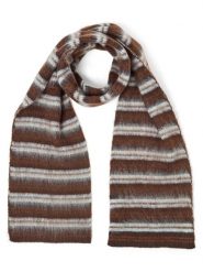 Opus szalik z dzianiny z domieszką wełny Kobiety brązowy, ONE SIZE. Brązowe szaliki i kominy Opus, bez wzorów, z dzianiny. Za 199.95 zł.