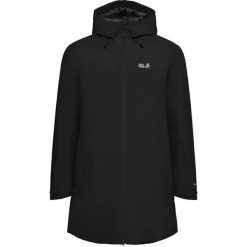 Kurtka przeciwdeszczowa damska Jack Wolfskin Heidelstein 2 Ins. Czarne kurtki przeciwdeszczowe Jack Wolfskin, m, bez wzorów, z materiału, bez kaptura, trekkingowe. Za 987.45 zł.