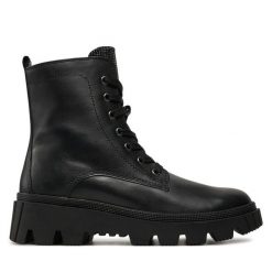 Botki Gabor. Czarne botki Gabor, bez wzorów, bez obcasa, na płaskiej podeszwie, bez zapięcia. Za 579.99 zł.