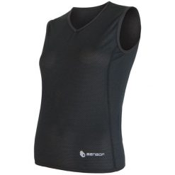Sensor Koszulka Coolmax Air V-Neck Black L. Bielizna termoaktywna damska marki Sensor. W wyprzedaży za 69.00 zł.