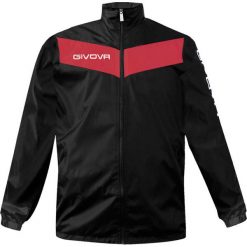 Kurtka Givova Rain Scudo czarno-czerwona. Czarne kurtki Givova, s, bez wzorów, sportowe, bez kaptura. Za 79.00 zł.