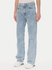 HUGO Jeansy Elyah_B 50534771 Niebieski Straight Fit. Niebieskie jeansy Hugo, bez wzorów, z bawełny. Za 399.99 zł.