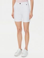U.S. Polo Assn. Szorty materiałowe WUP1121 Biały Regular Fit. Białe szorty U.S. Polo Assn., bez wzorów, z bawełny. Za 129.99 zł.
