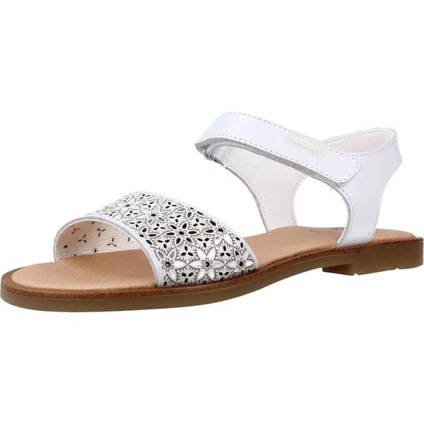 Sandały PABLOSKY 410408P Biały. Białe sandały Pablosky, bez wzorów, ze skóry, bez obcasa, bez zapięcia. Za 134.99 zł.