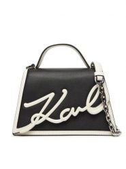 KARL LAGERFELD Torebka A1W30224 Czarny. Czarne torebki klasyczne KARL LAGERFELD, bez wzorów, ze skóry, bez dodatków. Za 839.99 zł.