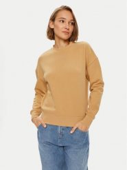 Calvin Klein Bluza Nano Logo K20K207213 Beżowy Relaxed Fit. Brązowe bluzy Calvin Klein, xs, bez wzorów, z bawełny, bez kaptura. Za 249.99 zł.