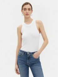 PINKO Top 100822 A2C1 Biały Regular Fit. Białe topy Pinko, xl, bez wzorów, z bawełny, bez kołnierzyka, bez ramiączek. Za 309.99 zł.