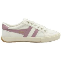 Sznurowane trampki damskie Gola Stratus. Białe trampki Gola, bez wzorów, z gumy, klasyczne, bez zapięcia. Za 386.00 zł.
