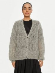 Weekend Max Mara Kardigan Pontiac 2515341031 Szary Oversize. Szare swetry Weekend Max Mara, l, bez wzorów, z wełny, bez ramiączek. Za 1,219.00 zł.