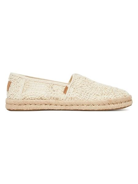 TOMS Espadryle w kolorze kremowym rozmiar: 42,5. Brązowe espadryle TOMS, bez wzorów, bez obcasa. Za 144.95 zł.