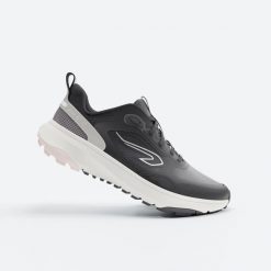 Buty do biegania damskie Kiprun JF190 Grip. Białe buty do biegania KALENJI, bez wzorów, bez zapięcia, do biegania. Za 189.99 zł.