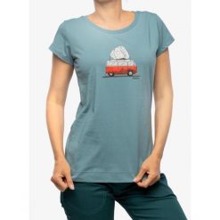 Koszulka bawełniana damska Ocun Classic T Bus-Stone. Zielone t-shirty sportowe Ocun, bez wzorów, z bawełny, bez ramiączek. Za 122.99 zł.