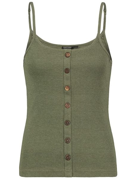 Eight2Nine Top w kolorze szarozielonym rozmiar: M. Szare topy Eight2Nine, m, bez wzorów, prążkowane, bez kołnierzyka, bez ramiączek. Za 48.95 zł.