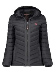 Geographical Norway Kurtka pikowana "Carliti" w kolorze czarnym rozmiar: S. Czarne kurtki Geographical Norway, s, z aplikacjami, bez kaptura. Za 212.67 zł.