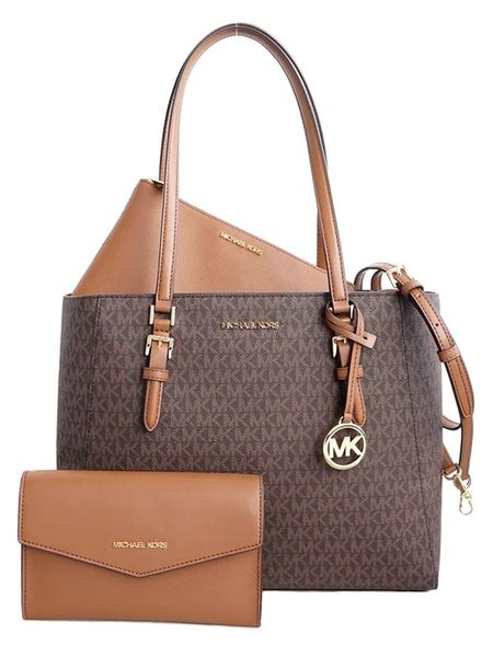 Michael Kors Skórzany shopper bag w kolorze ciemnobrązowym - 40 x 34 x 13 cm rozmiar: onesize. Brązowe shopper bag Michael Kors, bez wzorów, z materiału, na ramię, bez dodatków. Za 1,573.94 zł.