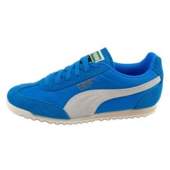 Buty Puma Arizona Nylon 398682 01 niebieskie. Niebieskie buty treningowe bez wzorów, z nylonu, bez zapięcia. Za 347.21 zł.