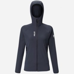 Kurtka softshell alpinistyczna damska MILLET Kamet Xcs Light Hoodie W. Niebieskie kurtki narciarskie Millet, m, bez wzorów, z elastanu, z kapturem, narciarskie. Za 519.00 zł.