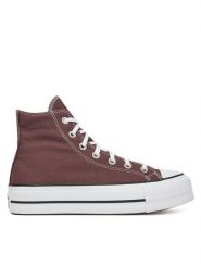 Converse Trampki Chuck Taylor All Star Lift Platform A10646C Bordowy. Czerwone trampki Converse, bez wzorów, z materiału, retro, bez zapięcia. Za 309.99 zł.