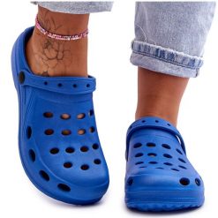 Flameshoes Damskie Klapki Niebieskie Piankowe Eva. Niebieskie klapki bez wzorów, casualowe, bez obcasa, bez zapięcia. Za 77.70 zł.