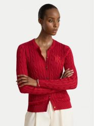 LAUREN RALPH LAUREN Kardigan 200P14040503 Czerwony Regular Fit. Czerwone swetry Lauren Ralph Lauren, xl, bez wzorów, bez ramiączek. Za 949.99 zł.