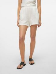 Vero Moda Szorty w kolorze białym rozmiar: L. Białe szorty Vero Moda, bez wzorów, z bawełny. Za 61.60 zł.