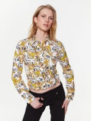Versace Jeans Couture Kurtka jeansowa 74HAS453 Biały Regular Fit. Białe kurtki Versace Jeans Couture, bez wzorów, z bawełny, bez kaptura. Za 1,699.00 zł.