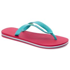 Różowe Japonki Ipanema Wodoodporne Obuwie Damskie. Niebieskie japonki Ipanema, bez wzorów, z materiału. Za 81.99 zł.