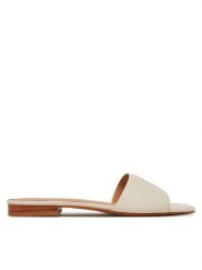 LAUREN RALPH LAUREN Klapki Everley 802959143009 Kremowy. Białe klapki Lauren Ralph Lauren, bez wzorów, ze skóry, bez obcasa, bez zapięcia. Za 431.99 zł.