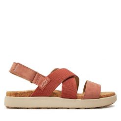 Sandały Keen. Brązowe sandały Keen, bez wzorów, bez obcasa, na płaskiej podeszwie, bez zapięcia. Za 399.99 zł.