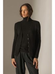 Perfect Cashmere Kaszmirowy kardigan "Paige" w kolorze czarnym rozmiar: L. Czarne swetry Perfect Cashmere, l, bez wzorów, z kaszmiru, bez ramiączek. Za 369.99 zł.