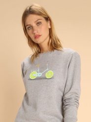 WOOOP Bluza w kolorze szarym rozmiar: XXL. Szare bluzy Wooop, xxl, bez wzorów, bez kaptura. Za 60.88 zł.