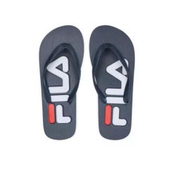 Japonki plażowe dla dorosłych Fila Troy Slipper. Niebieskie japonki Fila, bez wzorów, sportowe. Za 53.91 zł.