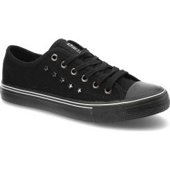 Czarne Trampki Big Star Damskie Sznurowane Buty. Czarne trampki BIG STAR, bez wzorów, retro, bez zapięcia. Za 89.00 zł.