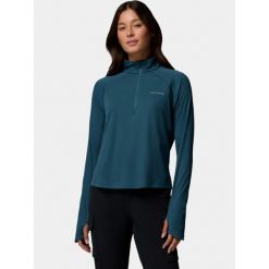 T-shirt Damski Columbia Stealth Spring HZ. Niebieskie t-shirty sportowe Columbia, bez wzorów, bez ramiączek, do biegania. Za 269.00 zł.