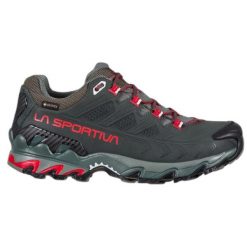 Damskie szerokie buty trekkingowe skórzane La Sportiva Ultra Raptor II GTX. Szare buty trekkingowe La Sportiva, bez wzorów, z gore-texu, bez zapięcia, trekkingowe, gore-tex. Za 811.50 zł.