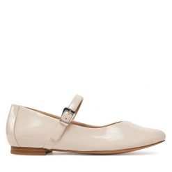 Baleriny Caprice. Brązowe baleriny Caprice, bez wzorów, bez obcasa, bez zapięcia. Za 239.99 zł.